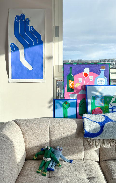 Light Blue Helping Hand (2025) 100✕50cm