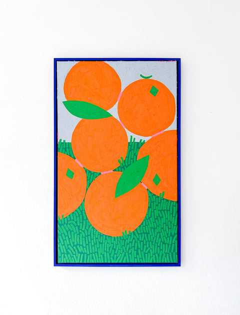 Oranges in the grass (2023) 100✕60cm