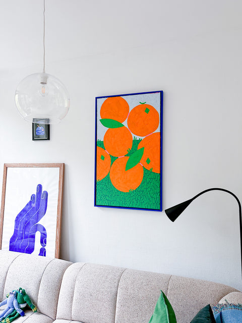 Oranges in the grass (2023) 100✕60cm