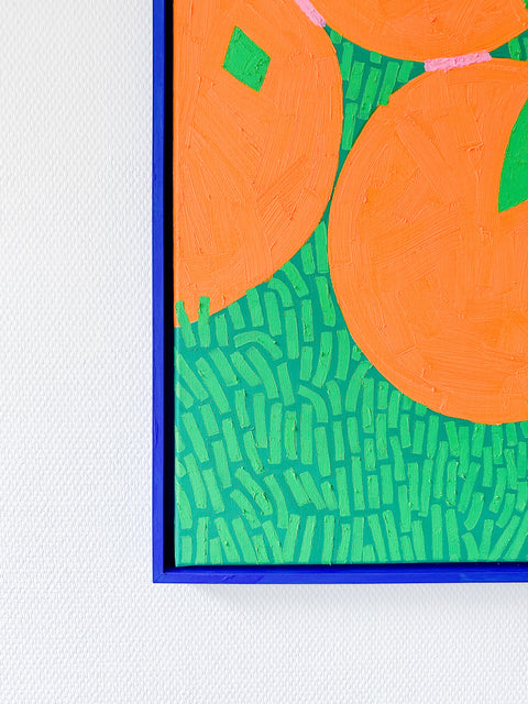 Oranges in the grass (2023) 100✕60cm