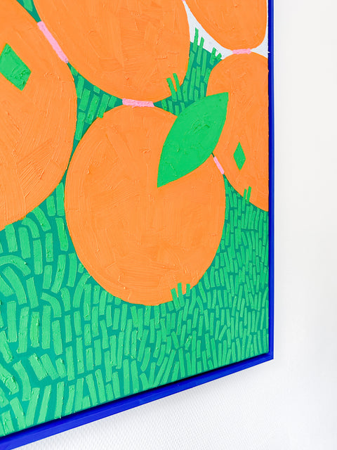 Oranges in the grass (2023) 100✕60cm