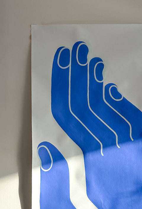 Light Blue Helping Hand (2025) 100✕50cm
