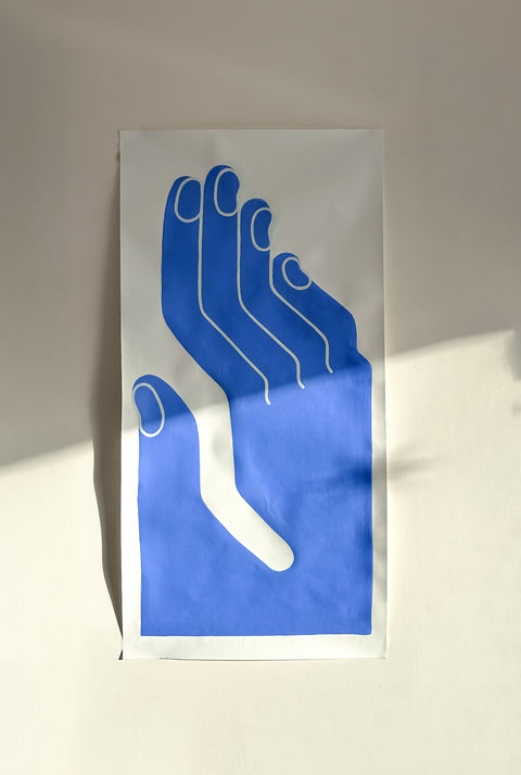 Light Blue Helping Hand (2025) 100✕50cm