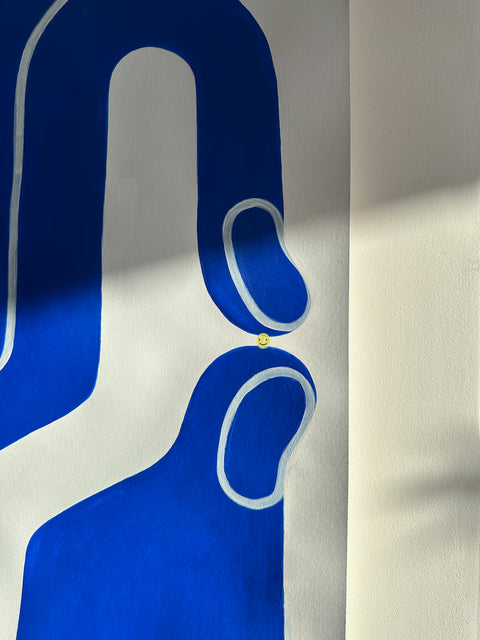 Blue OK Hand (2025) 100✕50cm